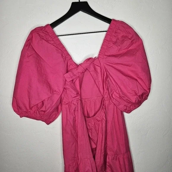 MINKPINK Yasamin Back Cut-out Fuchsia Dress‎ NWT - Picture 5 of 7